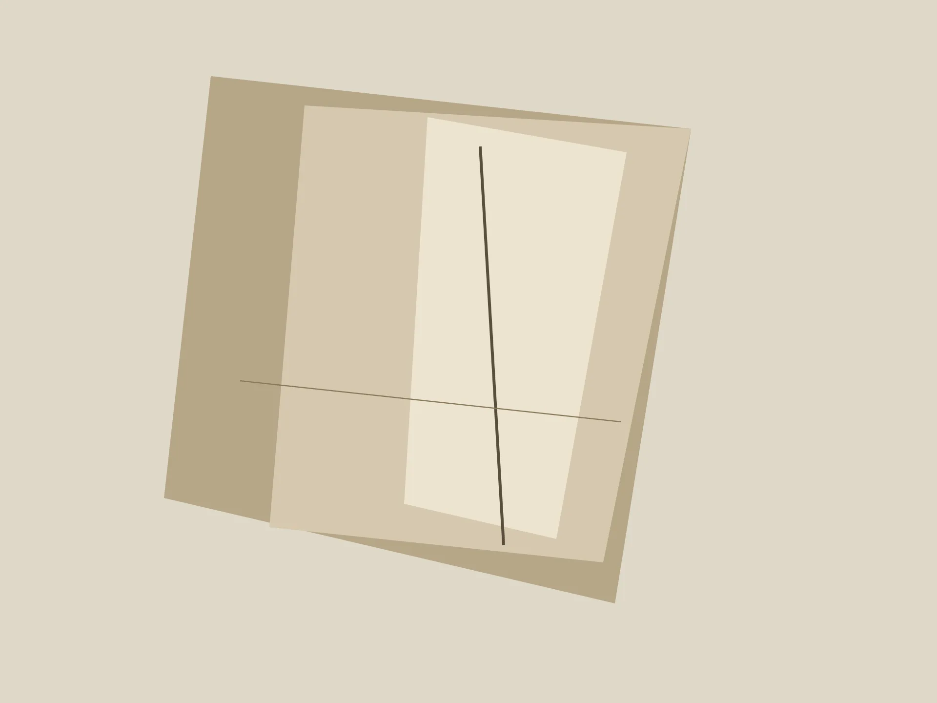 Original abstract study on warm paper